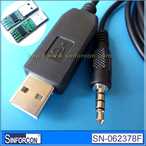 USB to RS232 with 2.5 mm audio jack Cable